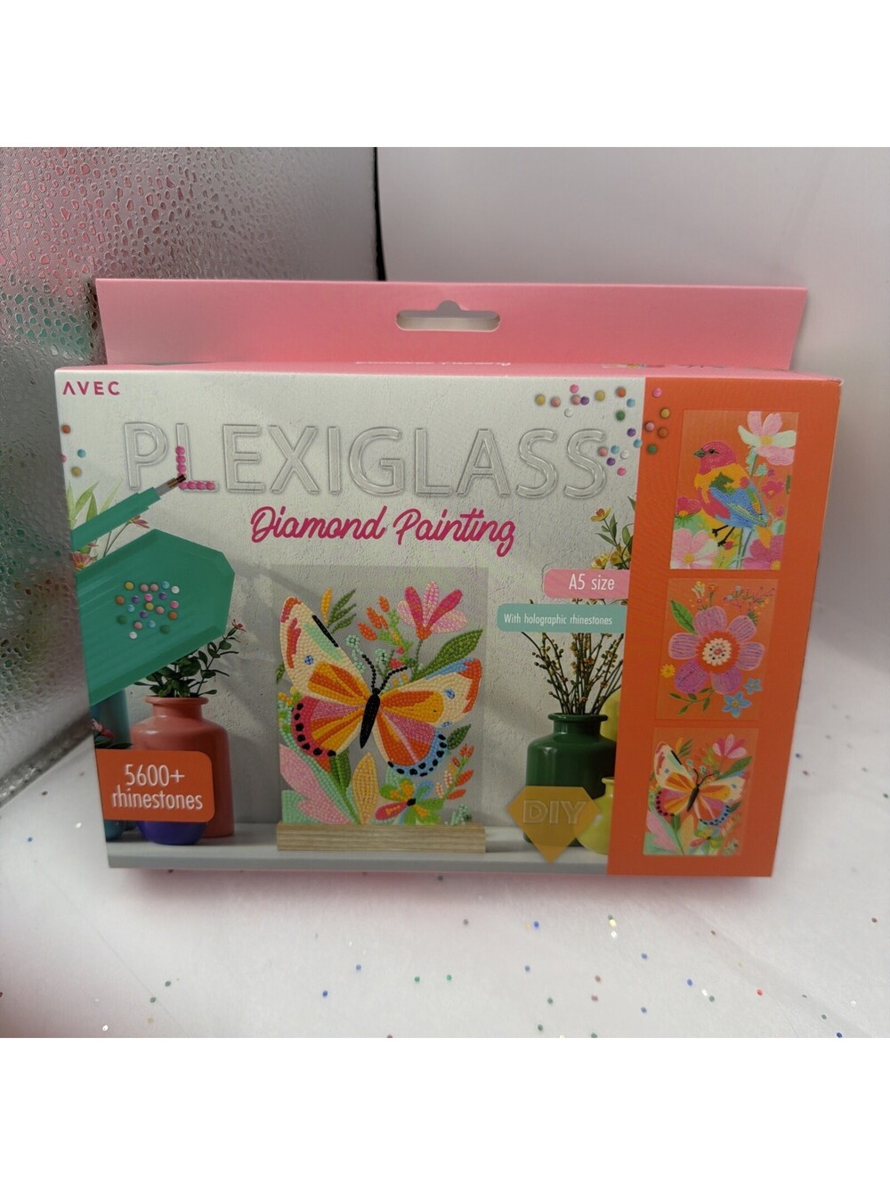 AVEC PLEXIGLASS Canvas Diamond Painting Kit 3x Nature Designs 5600+ rhinestones